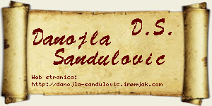 Danojla Sandulović vizit kartica